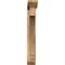 Ekena Millwork Imperial Slat Smooth Bracket w/ Offset Brace, Western Red Cedar, 5 1/2"W x 32"D x 40"H BKT0604X32X40IMP06SWR - alternate 2